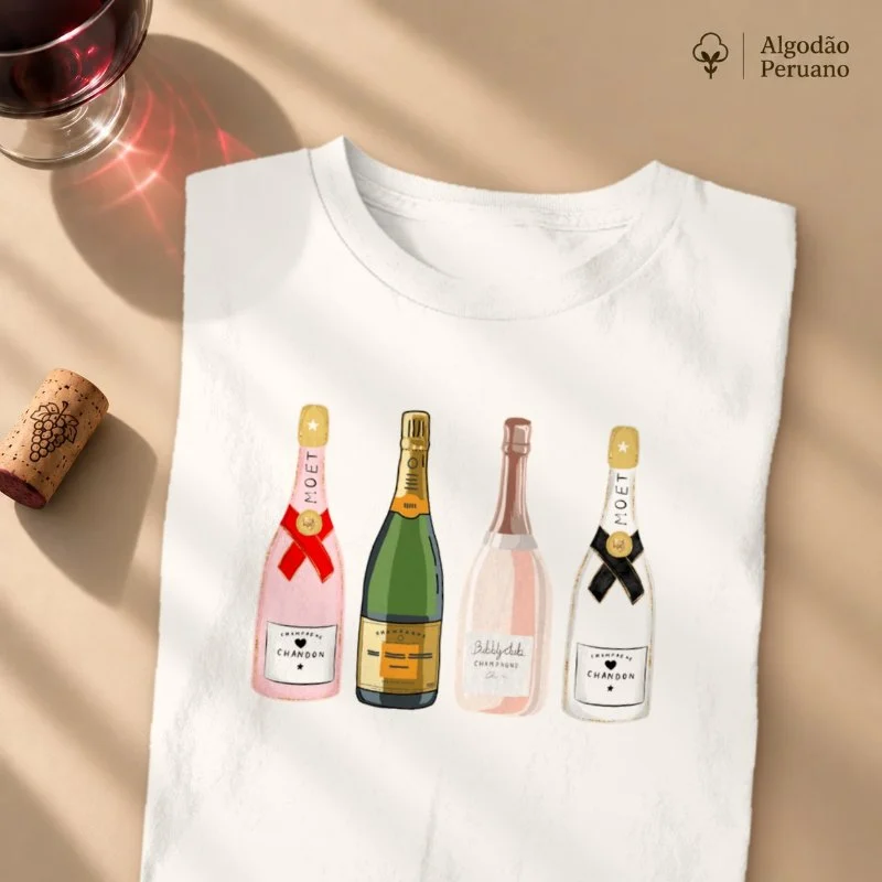 Camiseta Vinho - Icones de Champagne