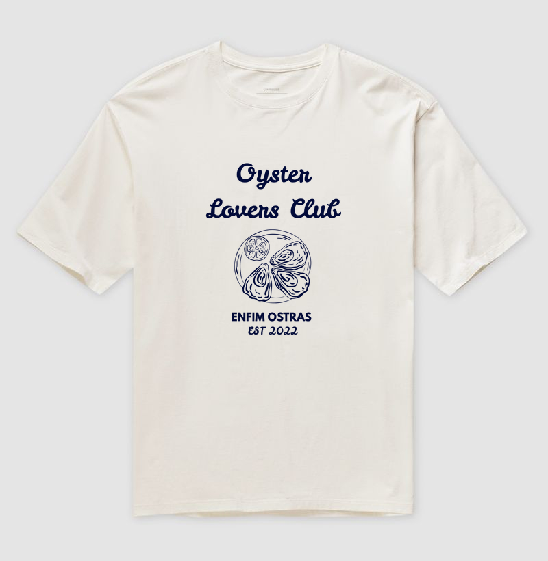 Camiseta Oversized Oyster Lover Club