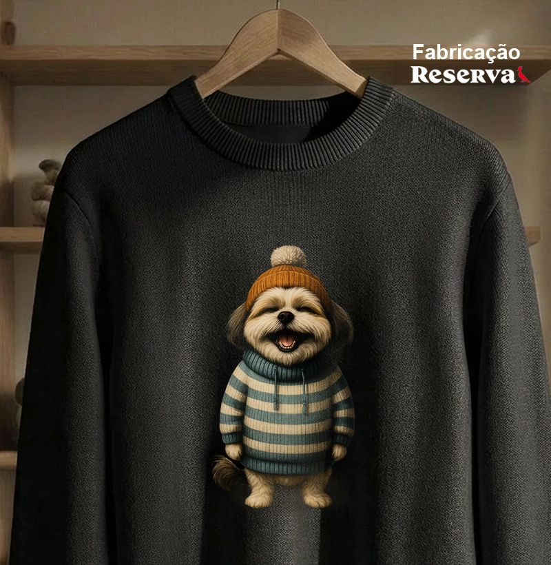 Shih Tzu de toca de lã