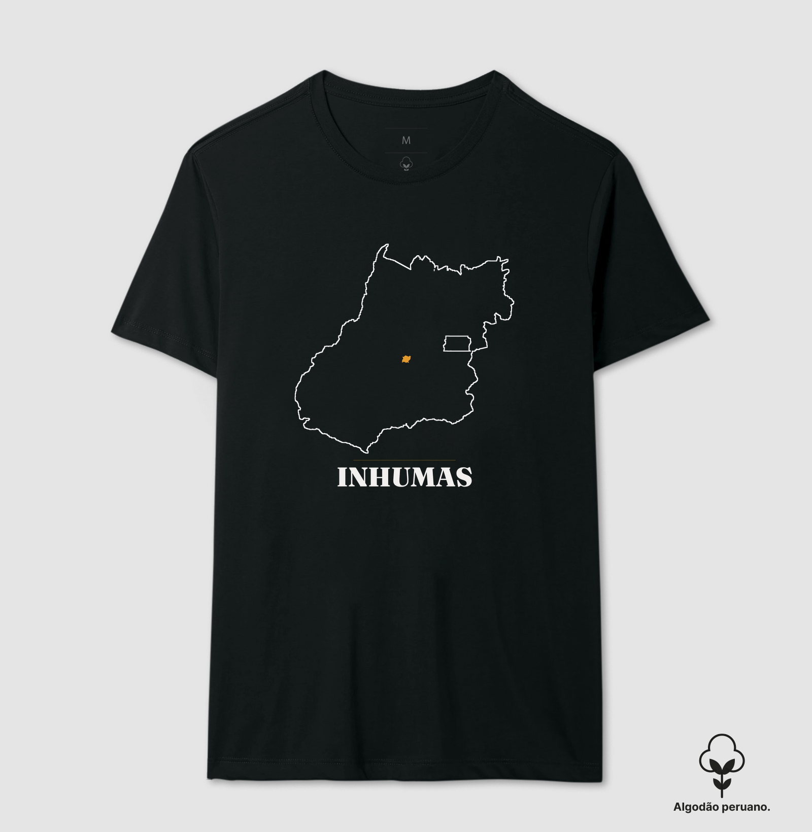 Inhumas | Traço GO - Camiseta Algodão Peruano