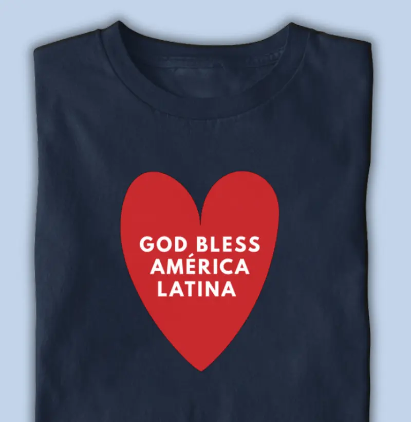 god bless américa latina - coração