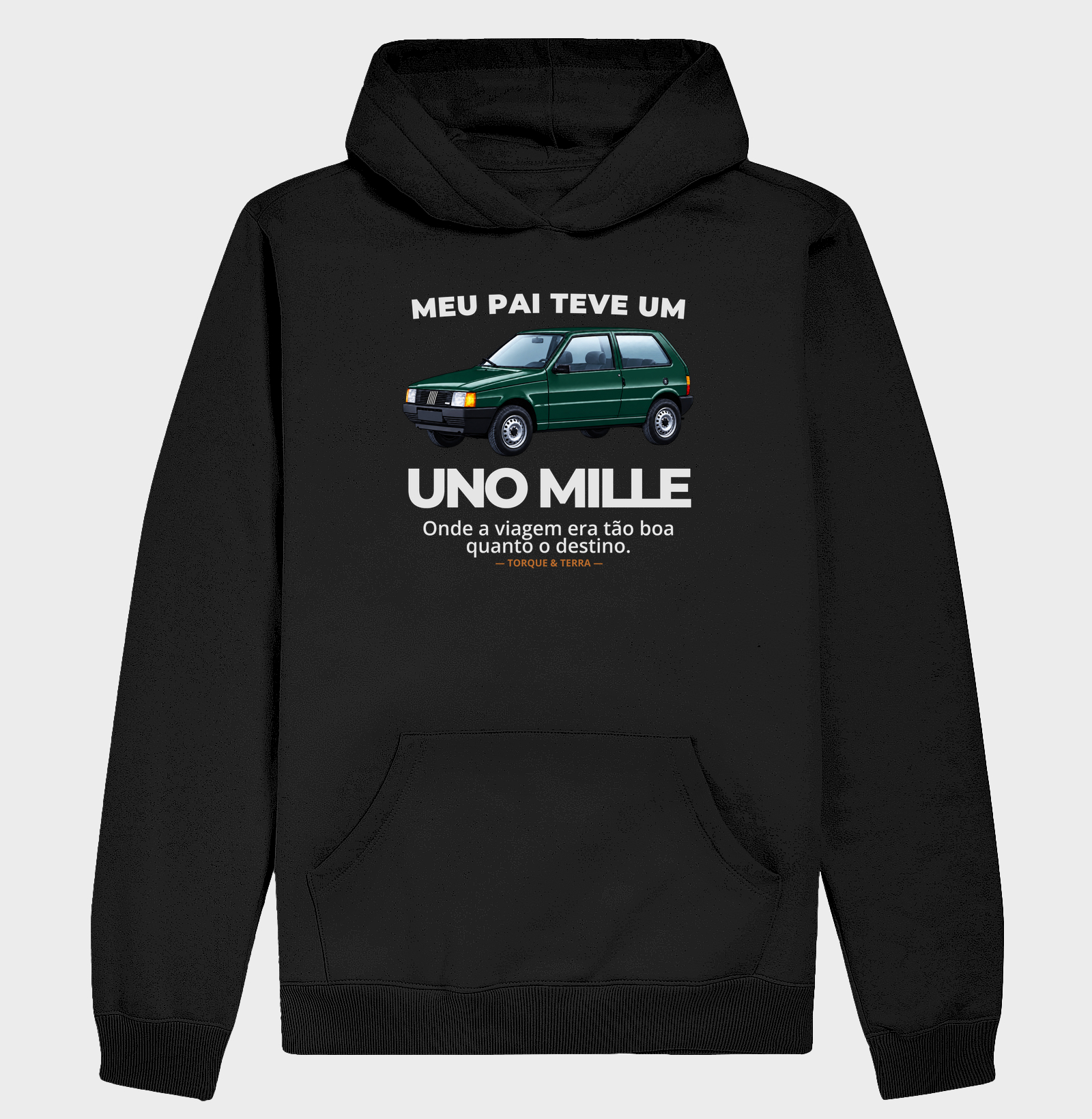 Meu pai teve um  - UNO MILLE - verde - Hoodie Moletom