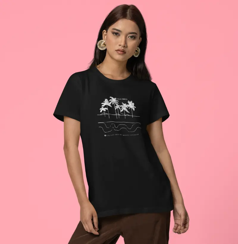 Camiseta Adulto Coqueiros by Miguel Cavendish