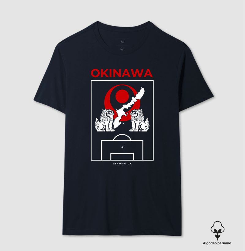 Camiseta Masculina, Feminina, Babylook e Unissex de Algodão Peruano Futebol "Futebol Okinawa" 