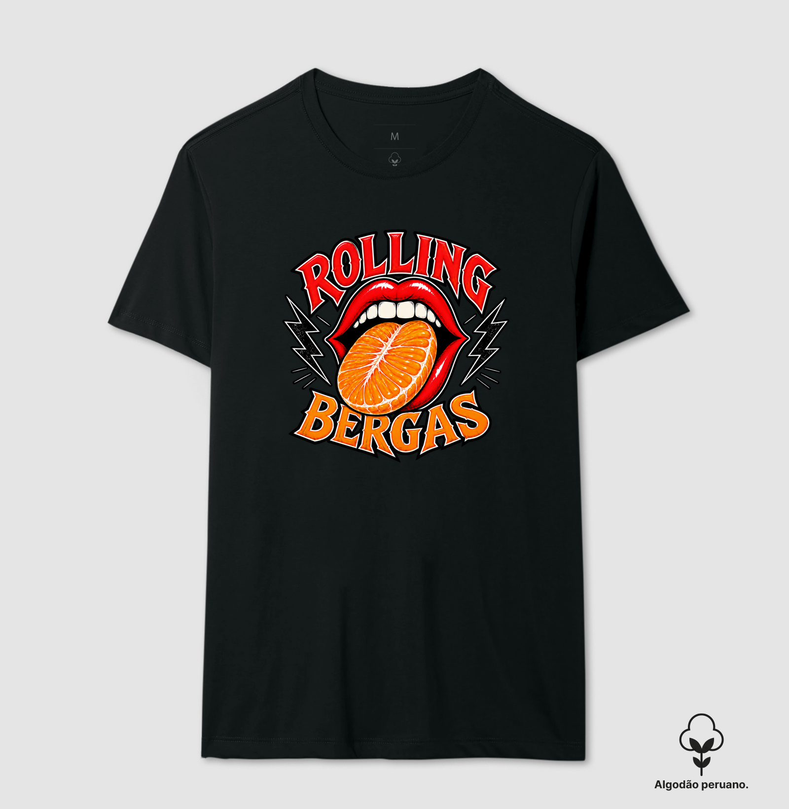 Rolling Bergas - Camiseta Algodão Peruano