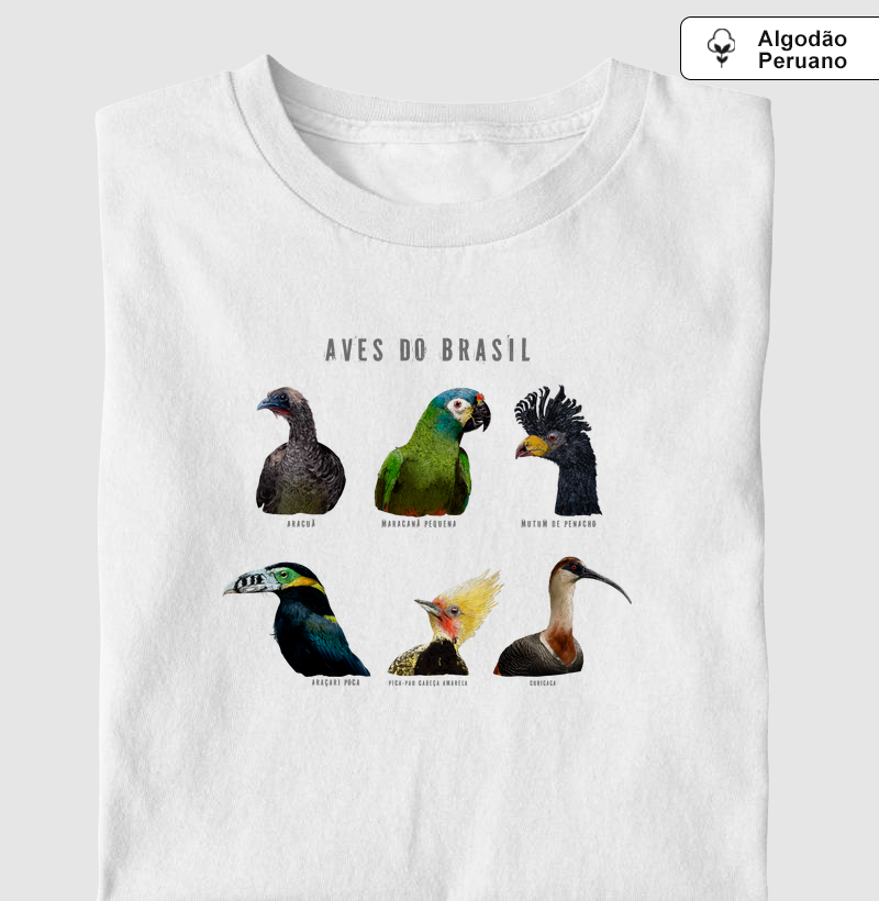 Aves do Brasil - Várias - Algodão Peruano