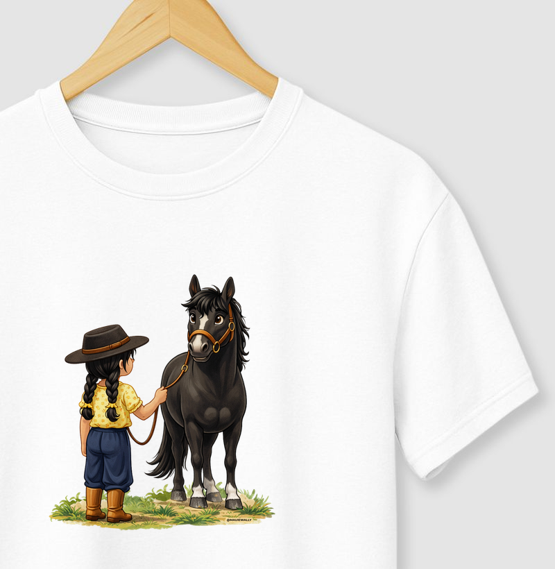 Menina Morena e Cavalo 3