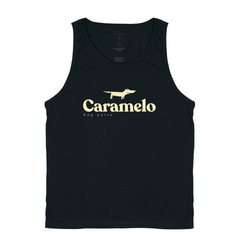 Camiseta Regata Dog Pulse Caramelo Roots