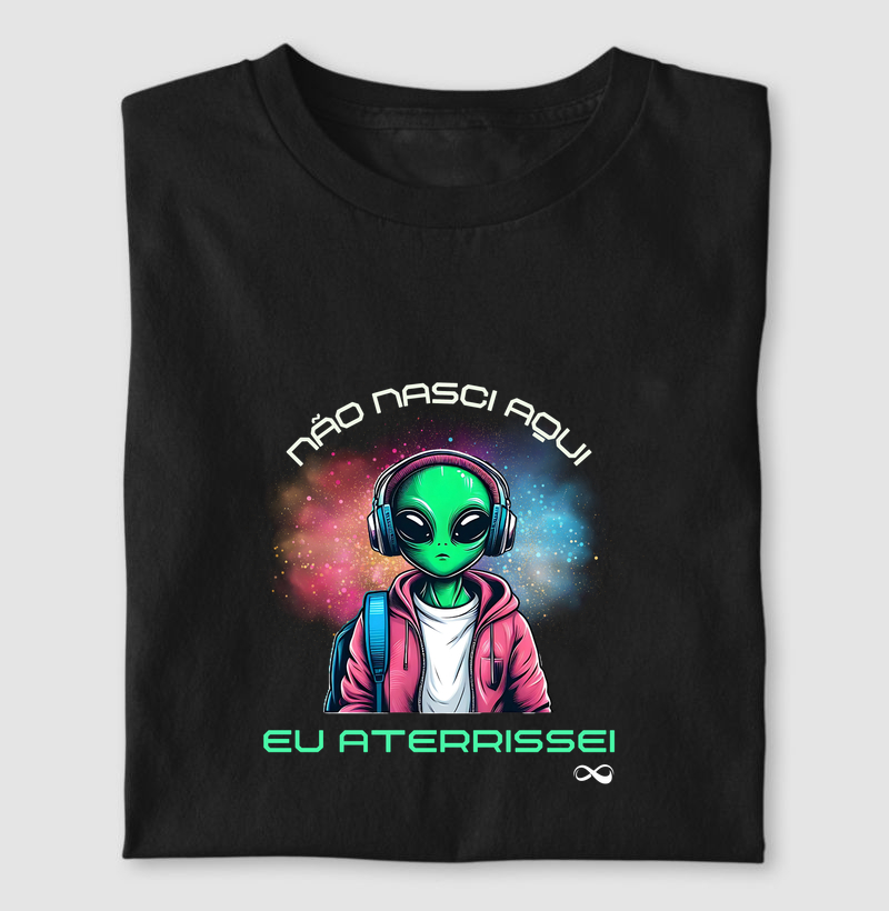 Não nasci aqui. Eu aterrissei.