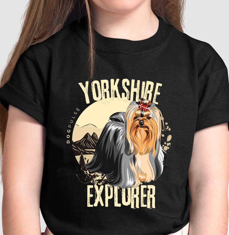 Camiseta Infantil Dog Pulse Yorkshire Explorer – Brave Spirit