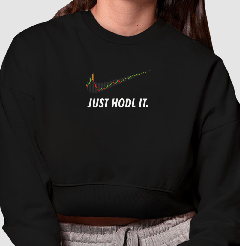 Cropped Moletom "HODL"