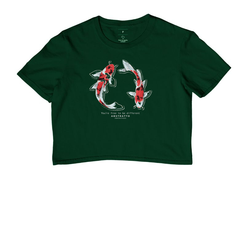 Camiseta Cropped Carpas