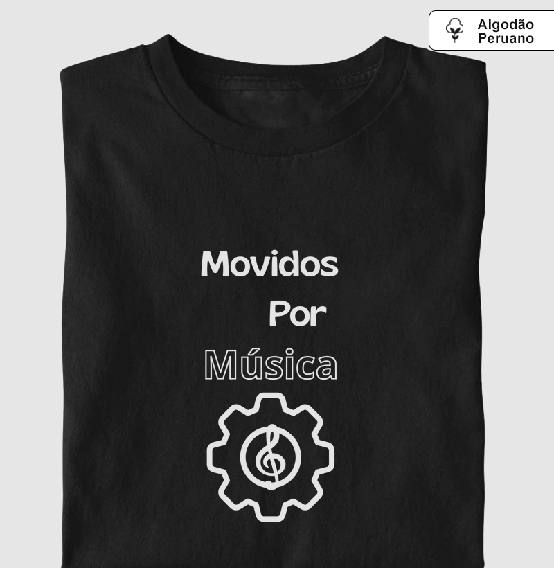 Camiseta Algodão Peruano Movidos por Música