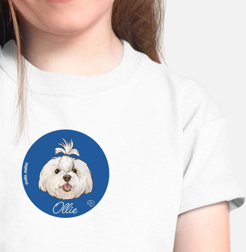 Ollie Azul - Camiseta Infantil