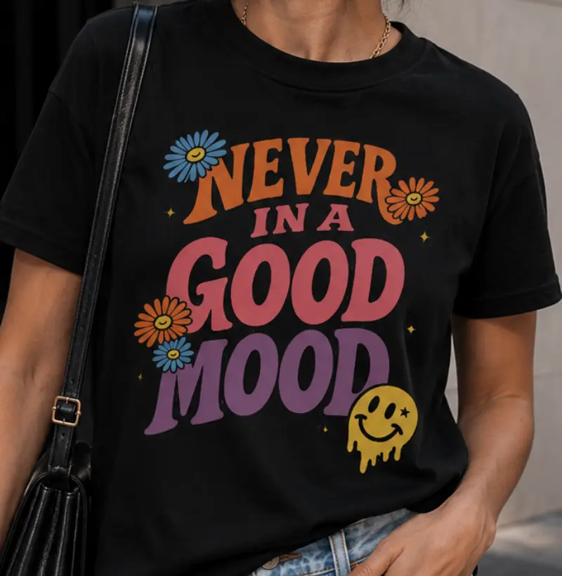 never in a good mood