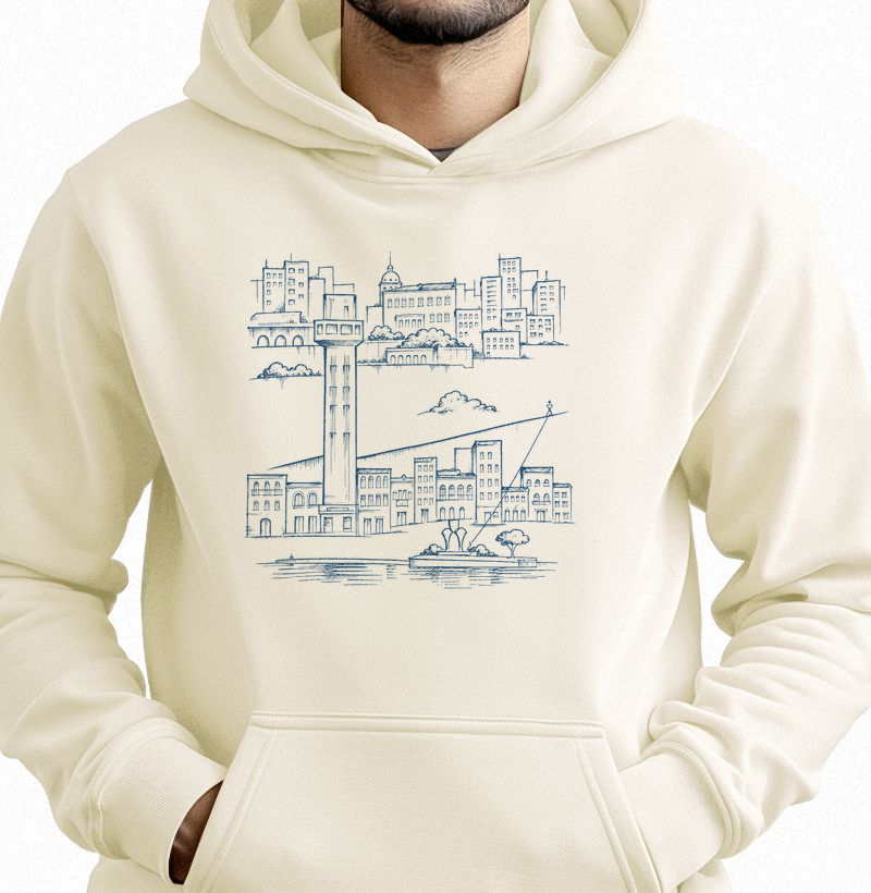 Cidade Alta, Cidade Baixa - Hoodie Moletom