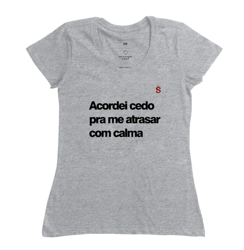 Acordei cedo pra me atrasar com calma