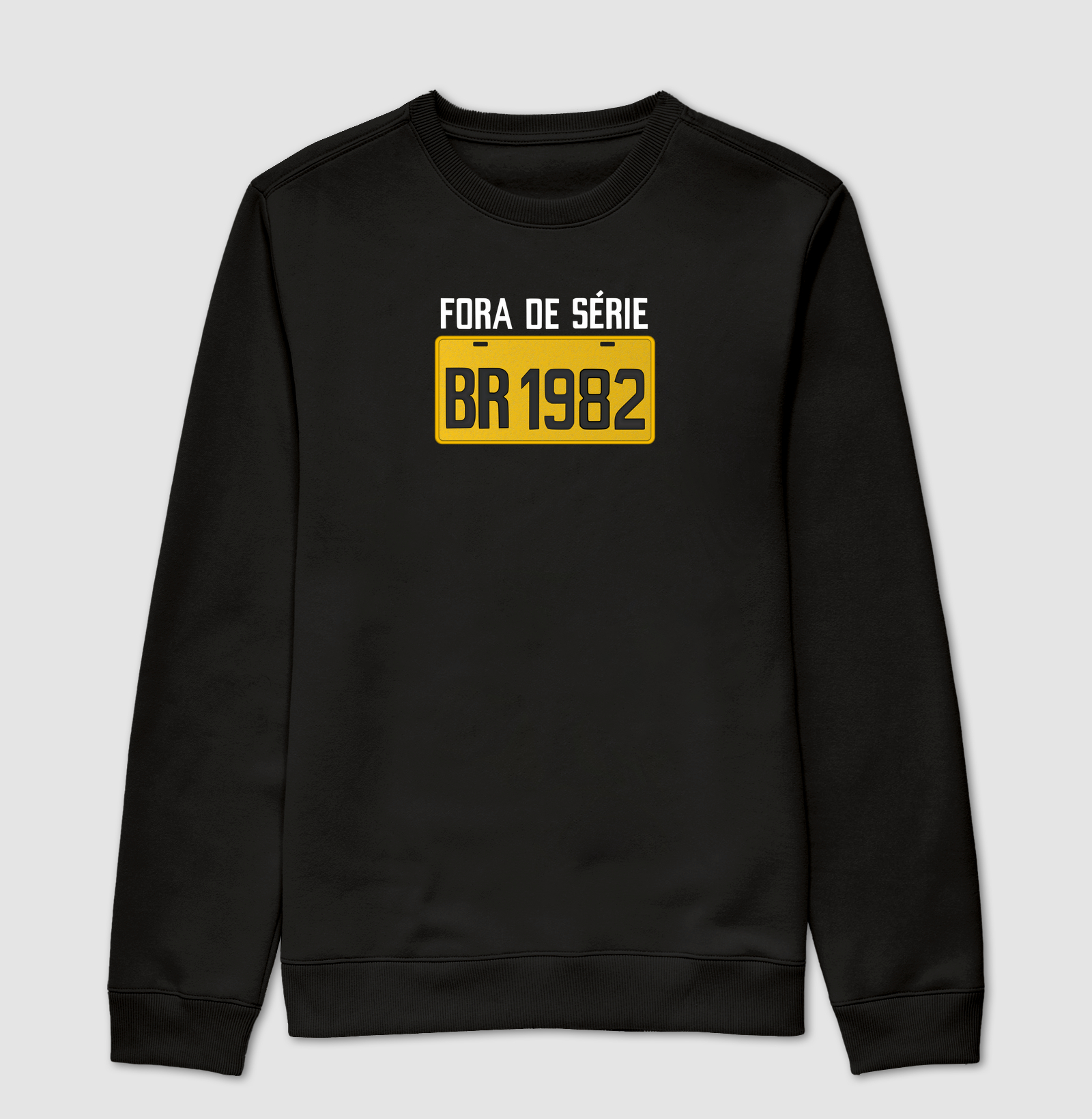 Placa Amarela Grande - Fora de Série 1982