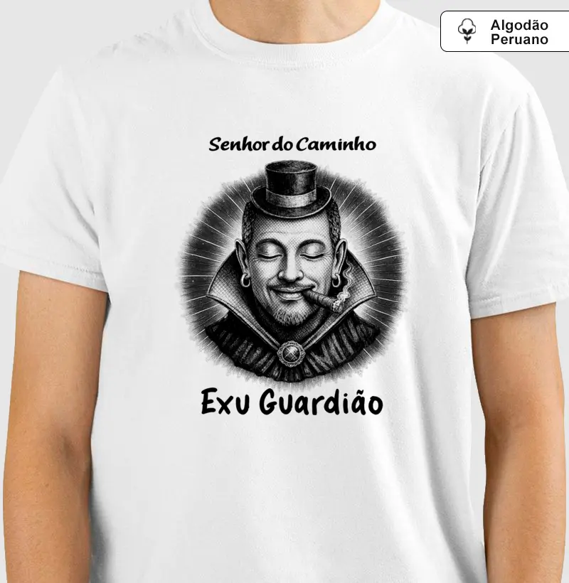 Exu Guardião • Senhor do Caminho (algodão peruano)