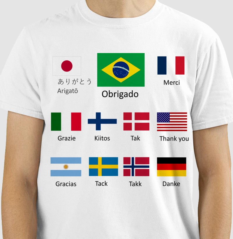 Obrigado versão mundo letra preta