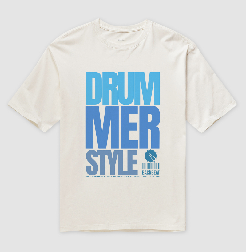 Backbeat Oversized Drummer Style - Branca