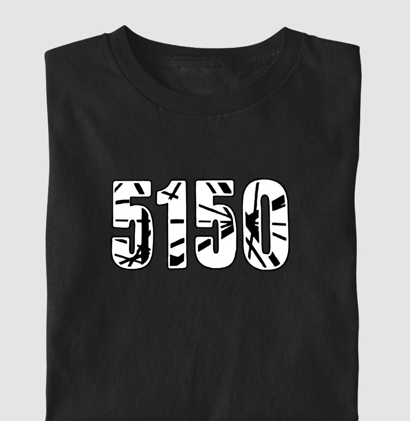 5051 - White with Black Stripes