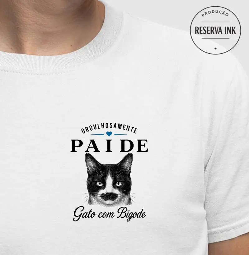 SRD - Orgulhosamente Pai de Gato com Bigode