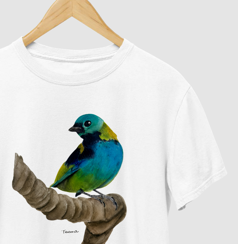 Camiseta Saíra-Sete-Cores – Aves do Brasil