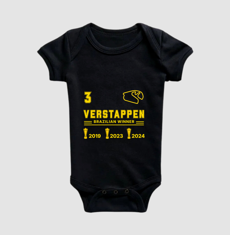 Max Verstappen Brazilian Winner - Body Infantil