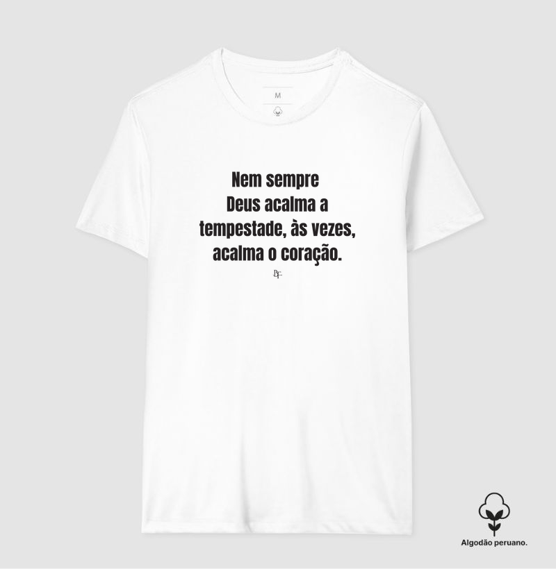Nem sempre Deus acalma a tempestade, às vezes, acalma o coração.