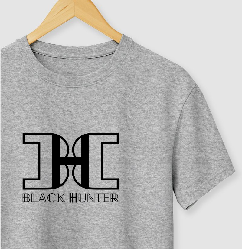 camiseta classica black hunter