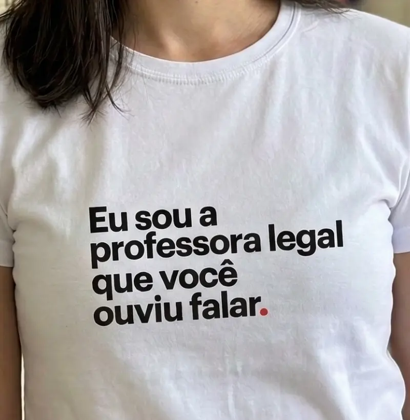 Eu sou a professora legal que você ouviu falar.