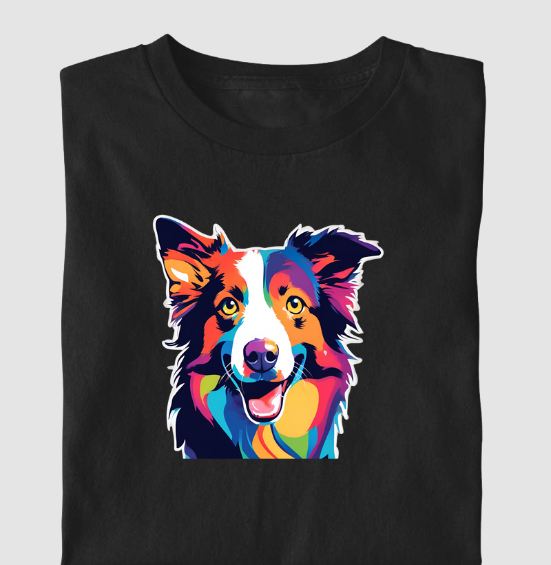 Border Collie Aquarela
