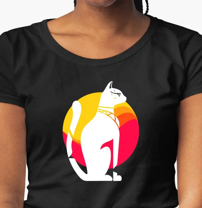 Camisa Gato no por do sol