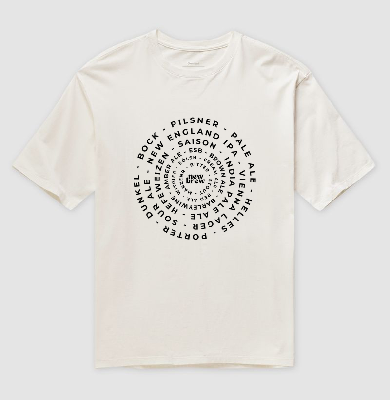 Beer Styles - New Brew - Camiseta Oversized