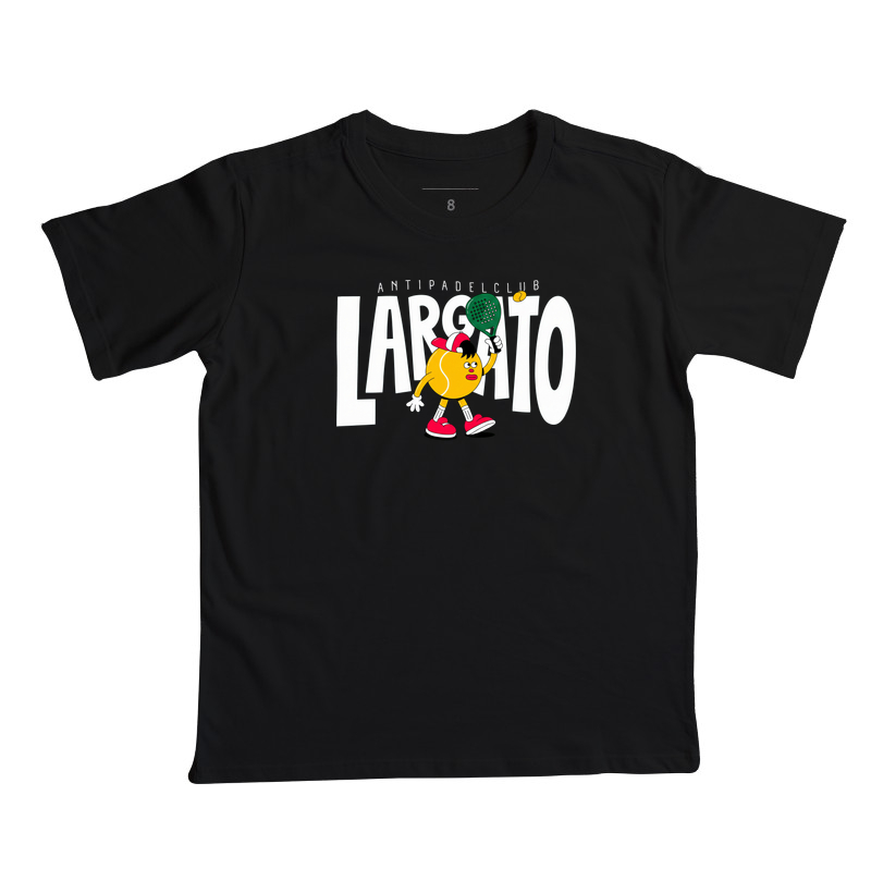 Camiseta Largato Anti Padel Club Mascote Vermelha