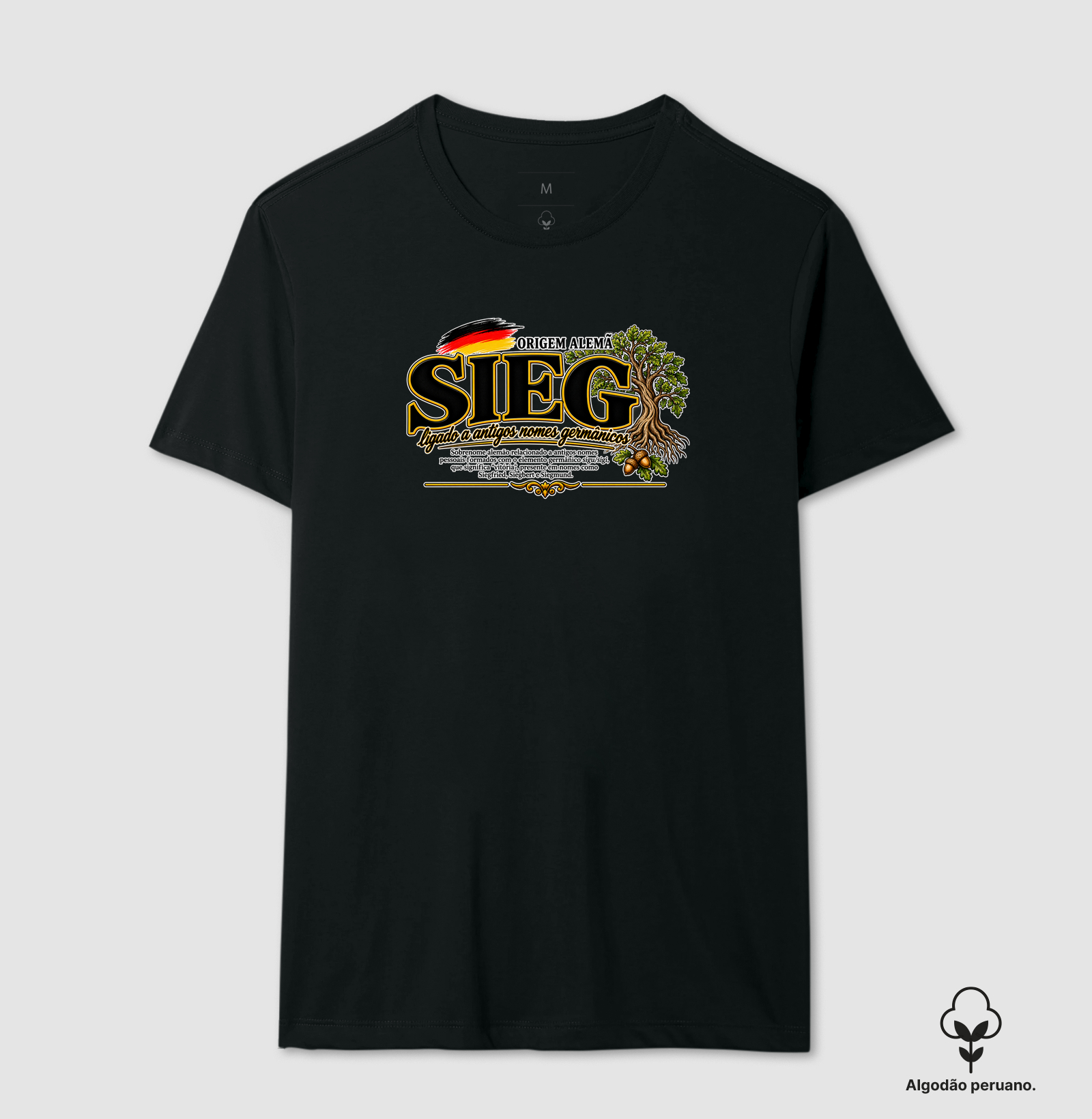 Sieg  - Camiseta Algodão Peruano