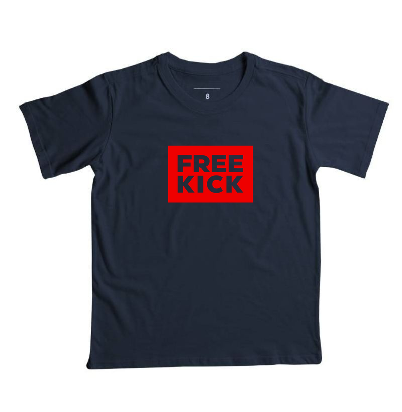 CAMISETA INFANTIL FREE KICK RETÂNGULO CENTRAL VERMELHO
