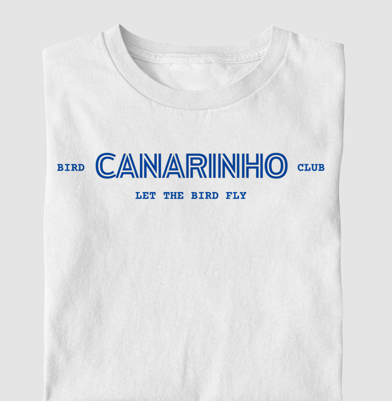 Camiseta Infantil Algodão com Estampa Nome Canarinho – Bird Club