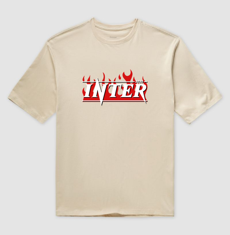 Camiseta Oversized - INTER FLAME