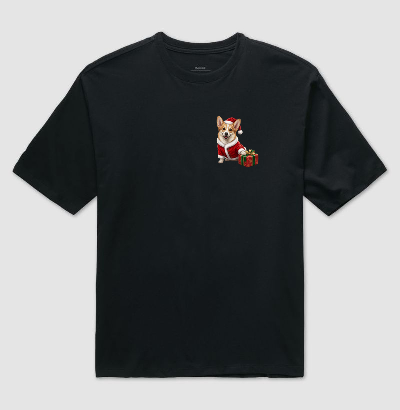 Corgi - Natal - Camiseta Oversized