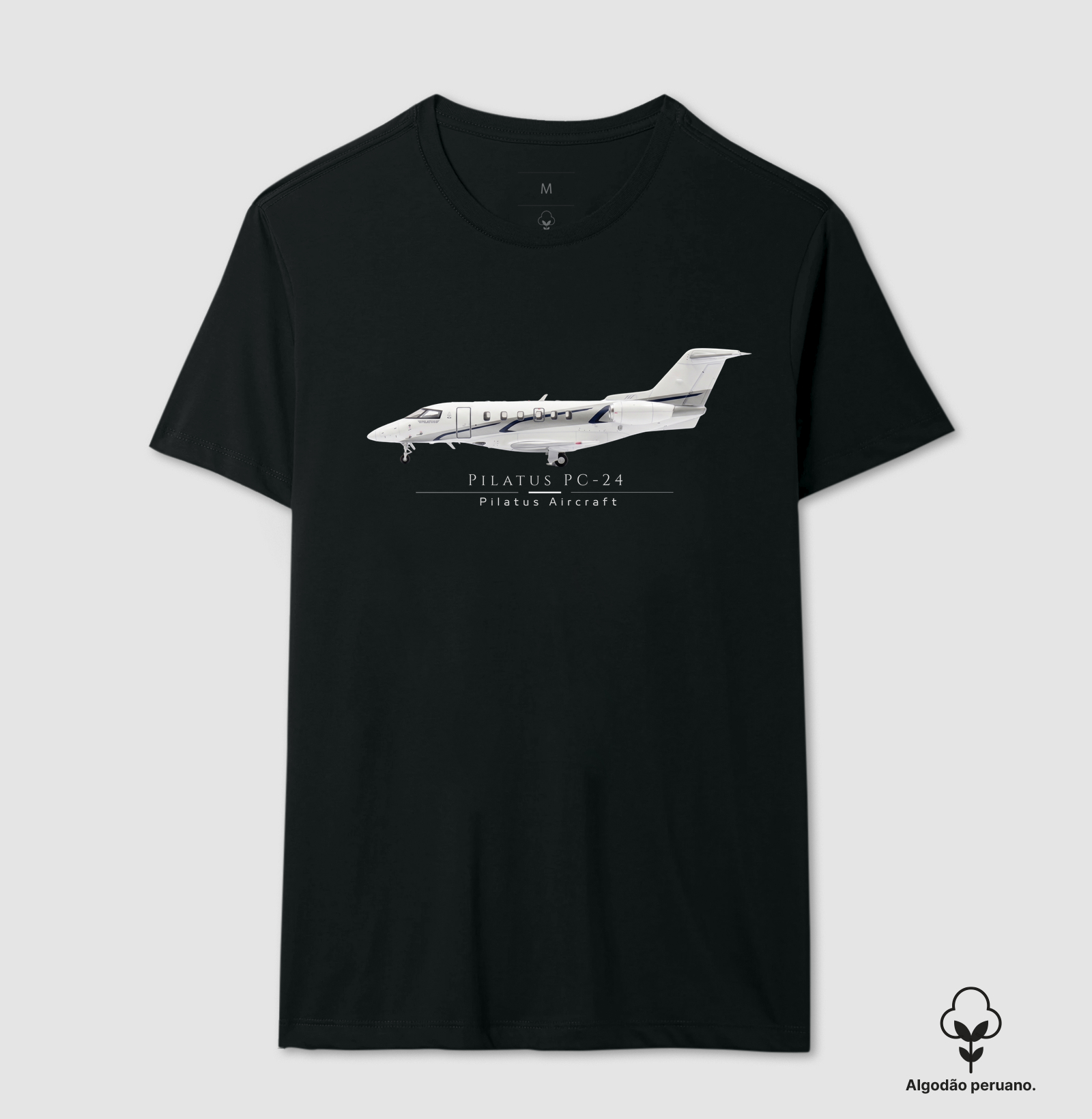 Pilatus PC-24 | Profile - Camiseta Algodão Peruano