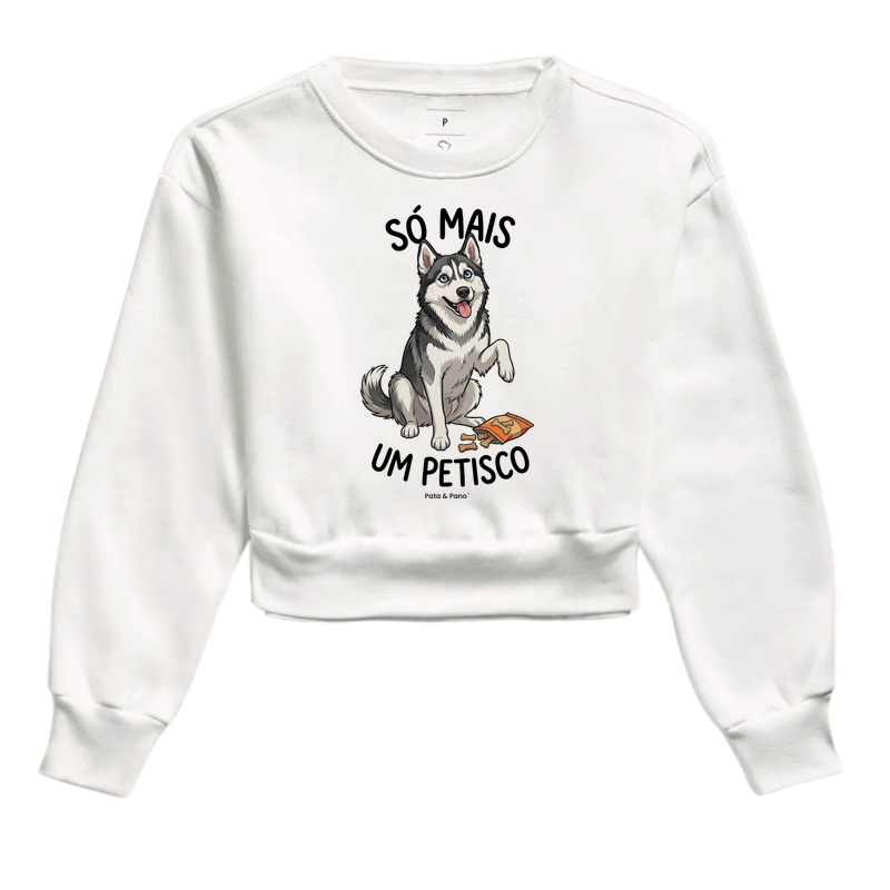 CROPPED MOLETOM HUSKY PETISCO