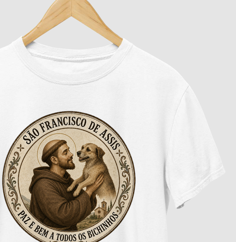 São Francisco e Cachorro Caramelo
