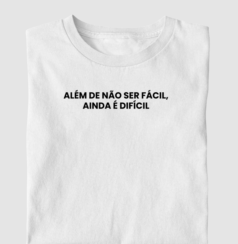 além de não ser fácil, ainda é dificil