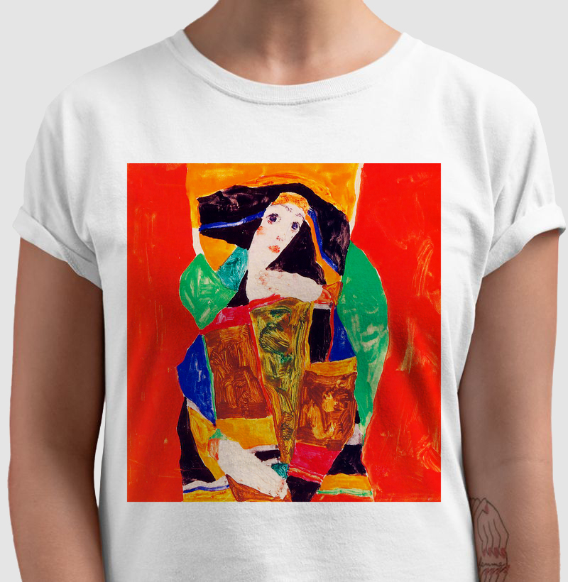 Egon Schiele Retrato de Mulher 