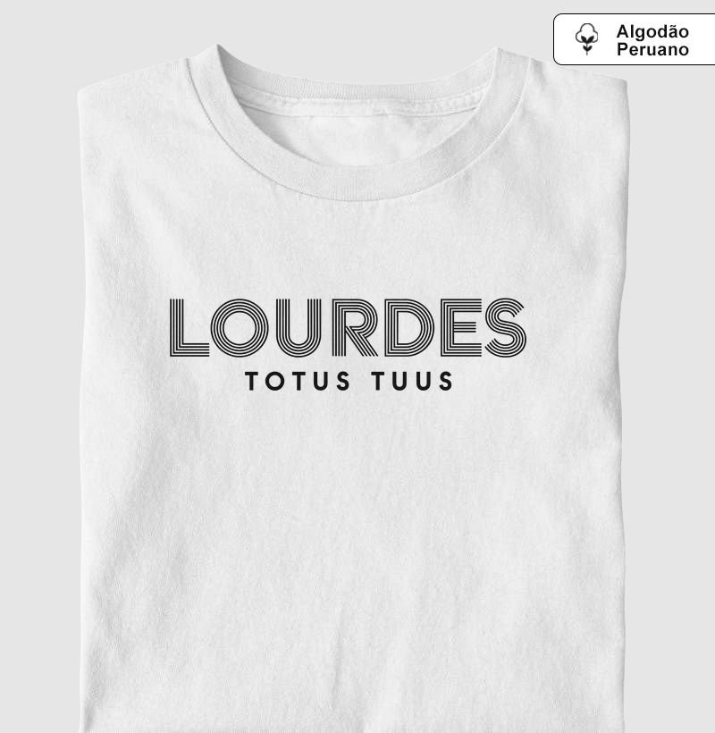 Lourdes Totus Tuus - Algodão Peruano