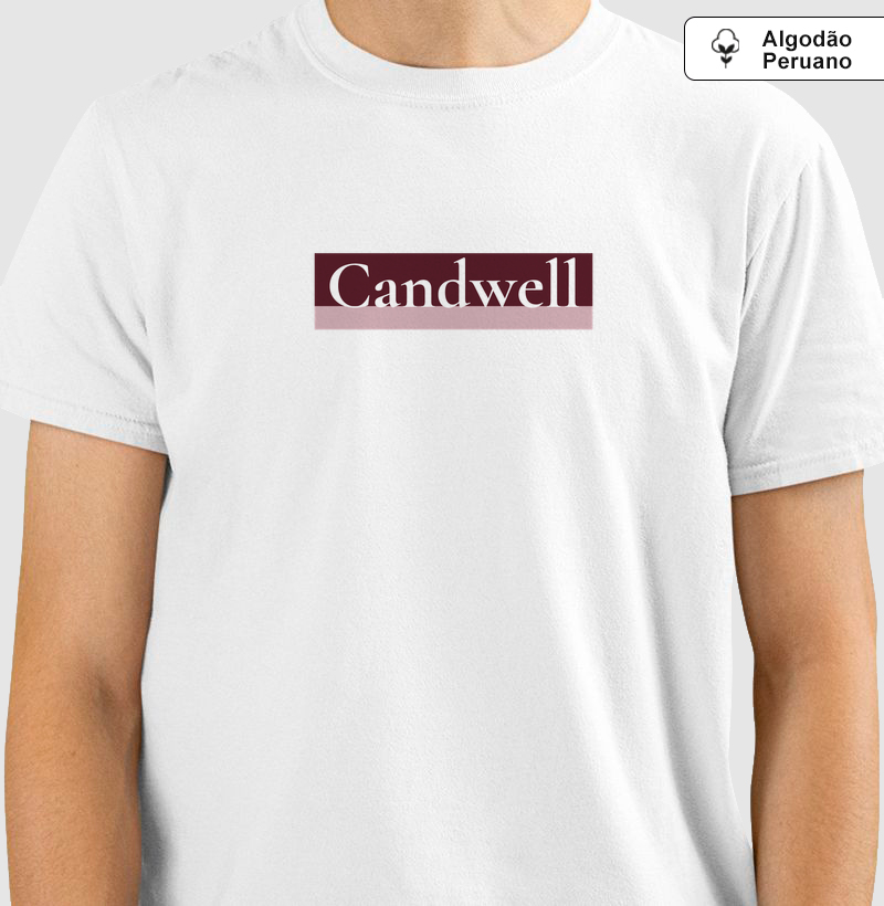 Camiseta Candwell Burgundy Signature