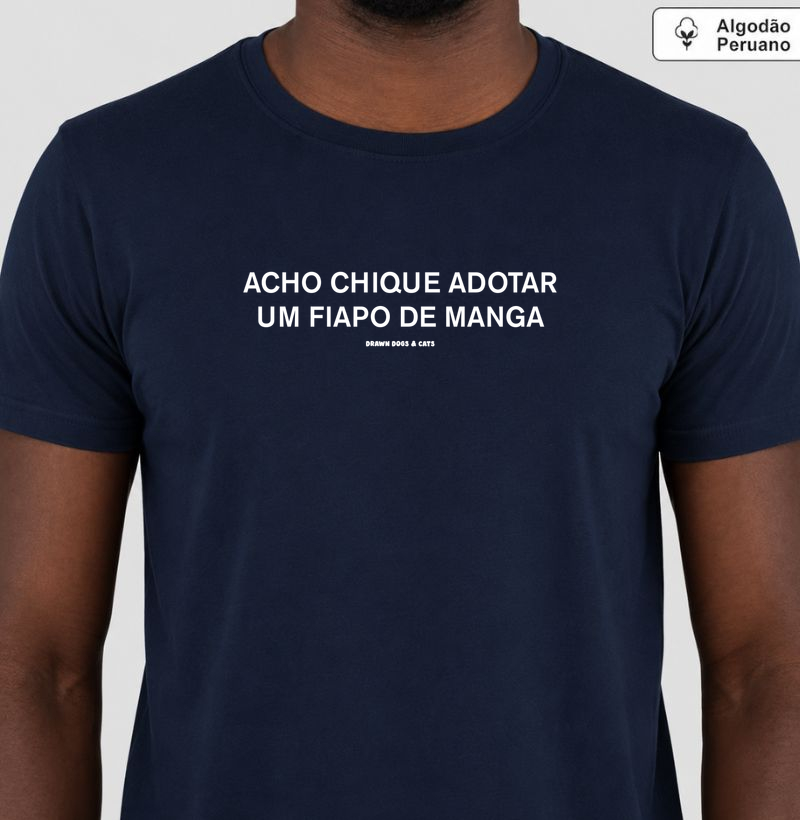 Acho chique adotar um fiapo de manga