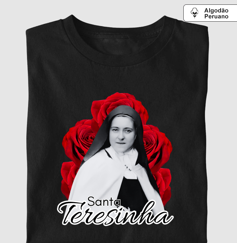 Camiseta Santa Teresinha Algodão Peruano